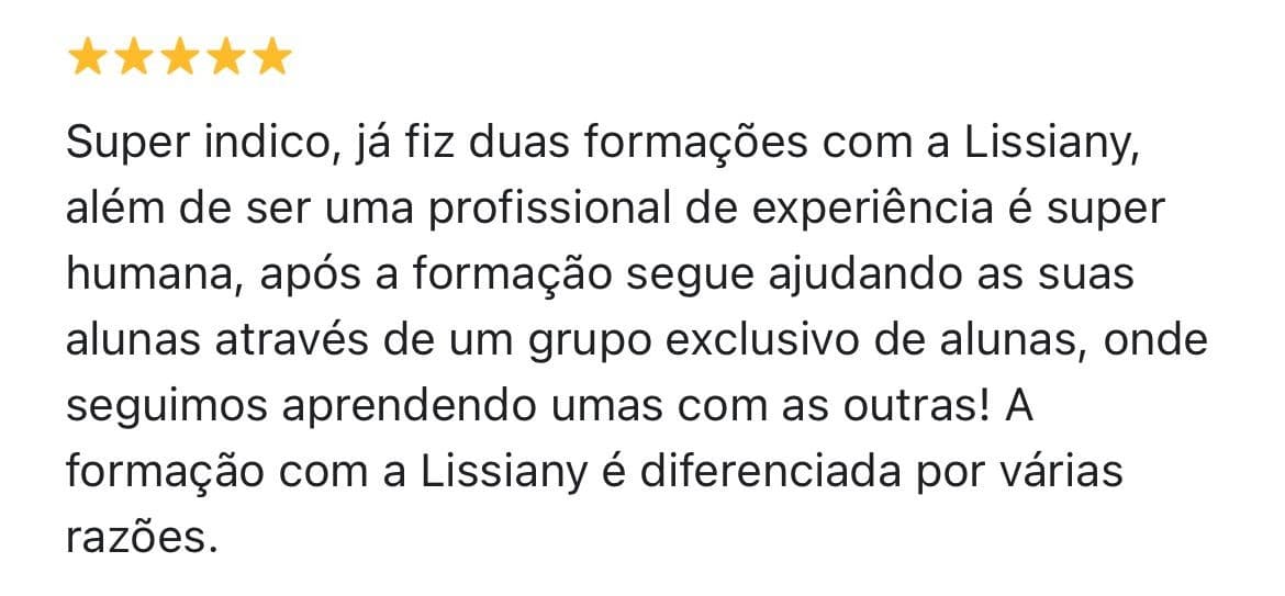 Avaliação de aluna 4