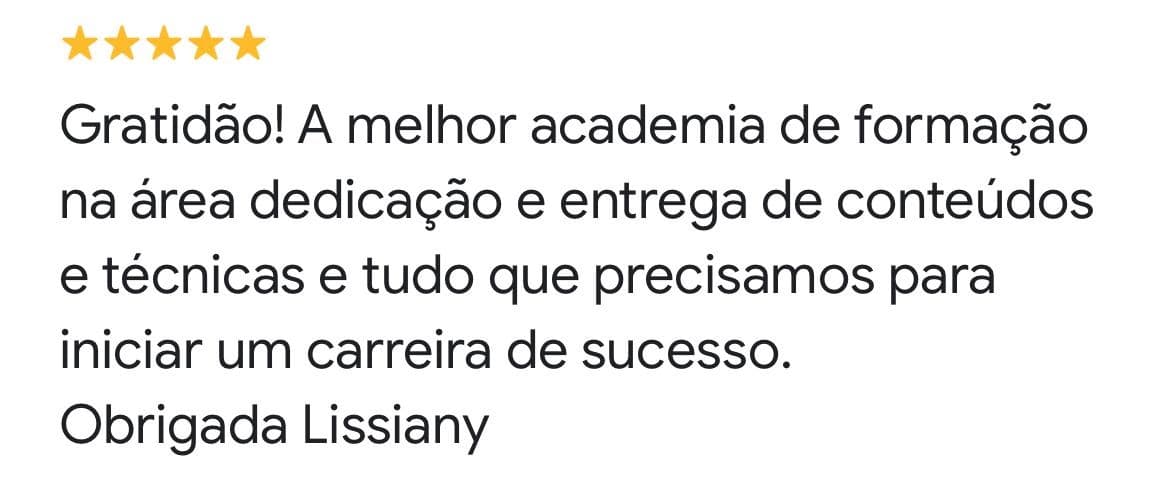 Avaliação de aluna 7